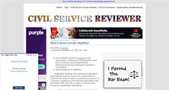 Desktop Screenshot of civilservicereviewer.com